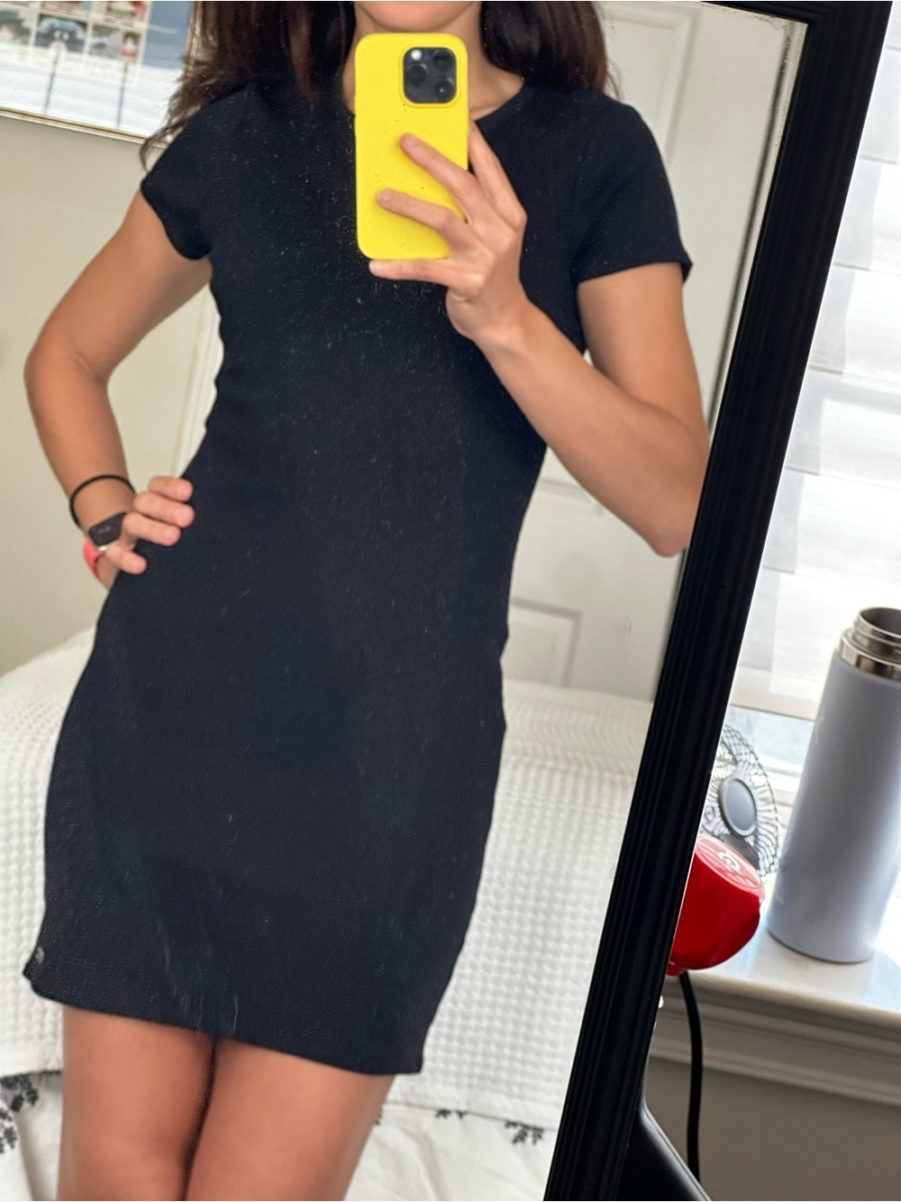 Alo Goddess Ribbed dress Size small